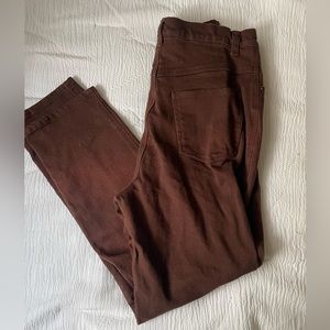 Denim and co size 10 brown high waisted jeans.